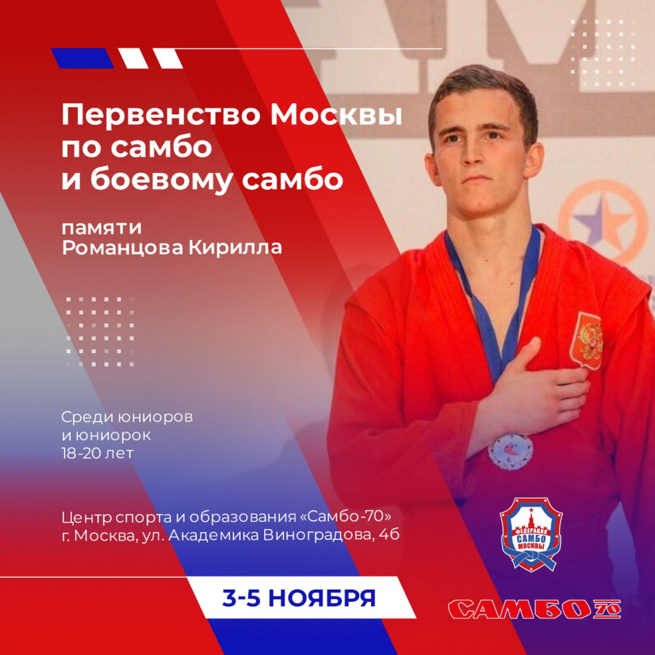 Первенство Москвы по спортивному самбо (юниоры, юниорки 18-20 лет)