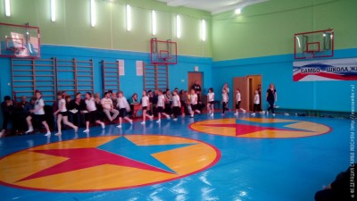 Проект «Самбо в школу»: Открытый урок по самбо в школе № 141