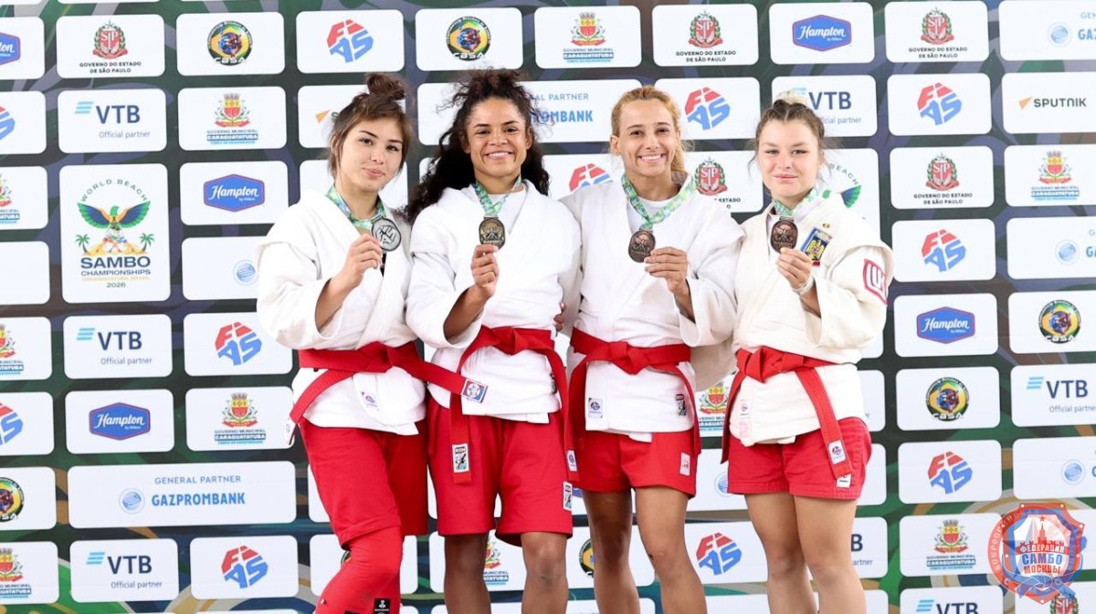 Успех на Чемпионате мира по пляжному самбо в Бразилии