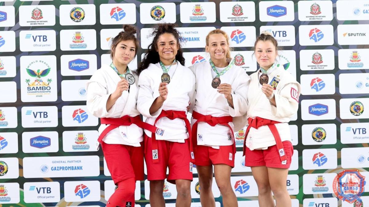 Успех на Чемпионате мира по пляжному самбо в Бразилии