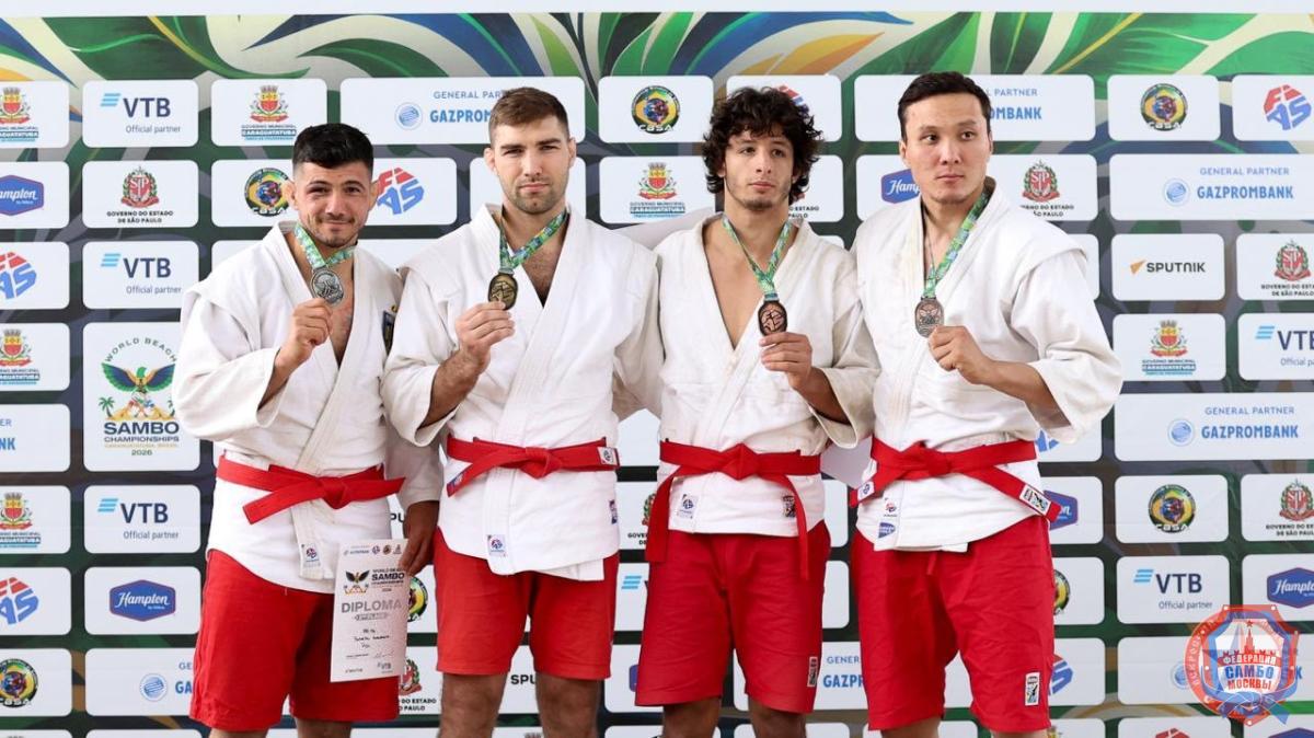 Успех на Чемпионате мира по пляжному самбо в Бразилии