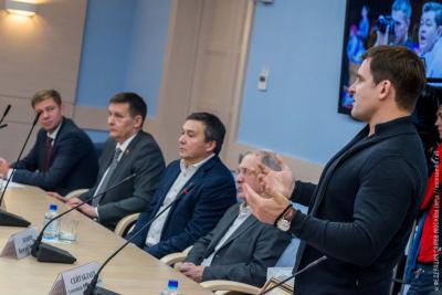 Чествование победителей и призеров Первенства мира по самбо в Мосгордуме