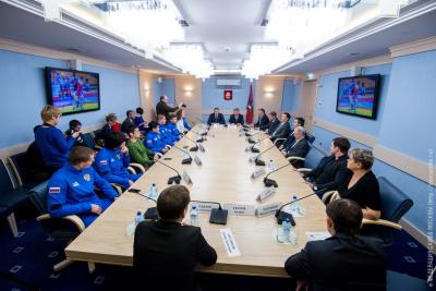 Чествование победителей и призеров Первенства мира по самбо в Мосгордуме