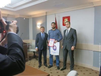 Награждение лучших самбистов 2015 года в Московской Городской Думе