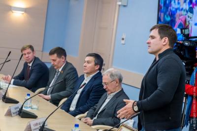 Чествование победителей и призеров Первенства мира по самбо в Мосгордуме