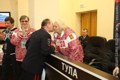 Заслуженный тренер РСФСР по самбо Александр Яковлев принял участие в акции "Олимпийские легенды — детям и молодёжи Тульской области