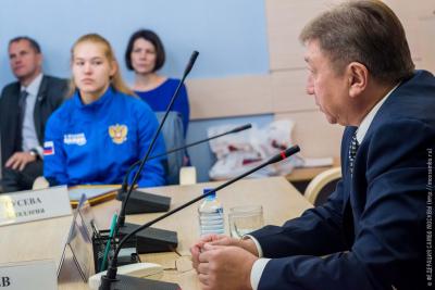 Чествование победителей и призеров Первенства мира по самбо в Мосгордуме