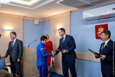 Чествование победителей и призеров Первенства мира по самбо в Мосгордуме