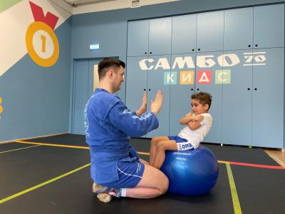 Занятия ОФП с элементами самбо в "Самбо-70" КИДС