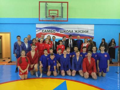 Проект «Самбо в школу»: открытие зала в школе № 141