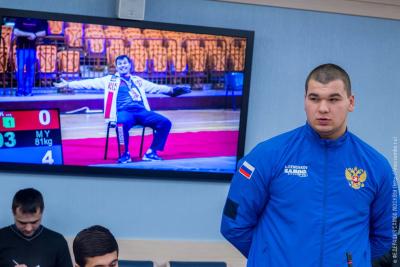 Чествование победителей и призеров Первенства мира по самбо в Мосгордуме