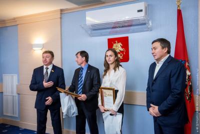 Чествование победителей и призеров Первенства мира по самбо в Мосгордуме
