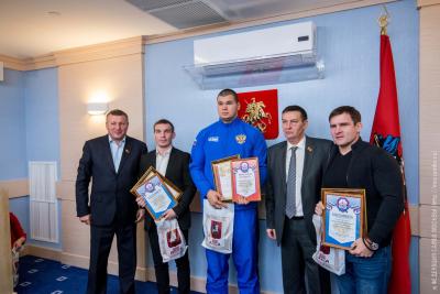 Чествование победителей и призеров Первенства мира по самбо в Мосгордуме