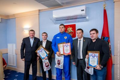 Чествование победителей и призеров Первенства мира по самбо в Мосгордуме