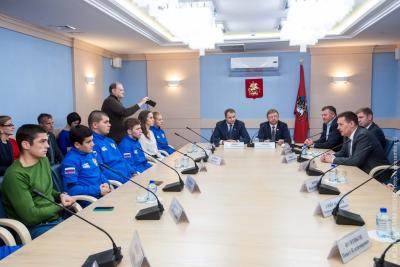 Чествование победителей и призеров Первенства мира по самбо в Мосгордуме