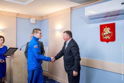 Чествование победителей и призеров Первенства мира по самбо в Мосгордуме