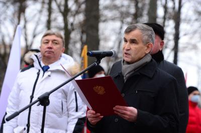 Памятник основоположникам самбо открыли в "Лужниках"